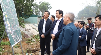 Phó Chủ tịch UBND tỉnh Nguyễn Thanh Hải kiểm tra tiến độ xây dựng Cụm Công nghiệp